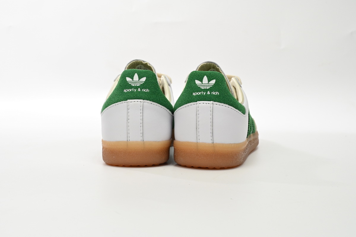 EM Sneakers Adidas Originals Samba Vegan OG Green and White HQ6075