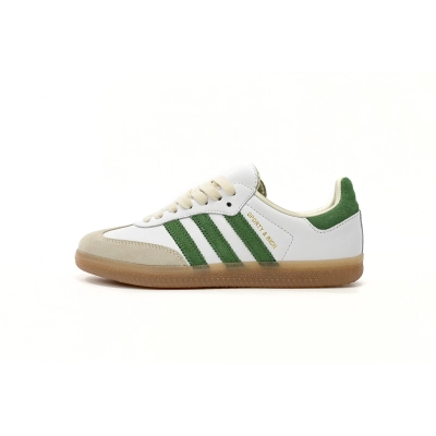 EM Sneakers Adidas Originals Samba Vegan OG Green and White HQ6075 01