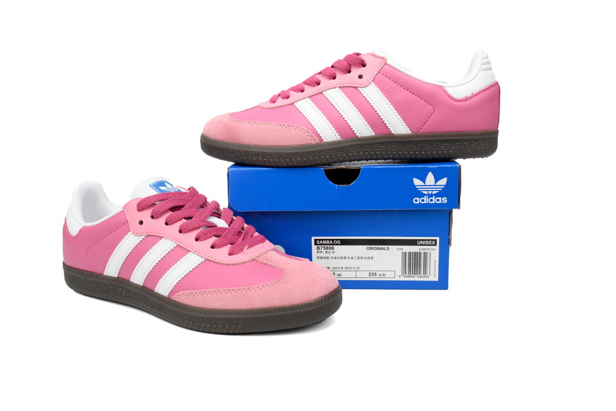 EM Sneakers Adidas Originals Samba Vegan OG Pink White