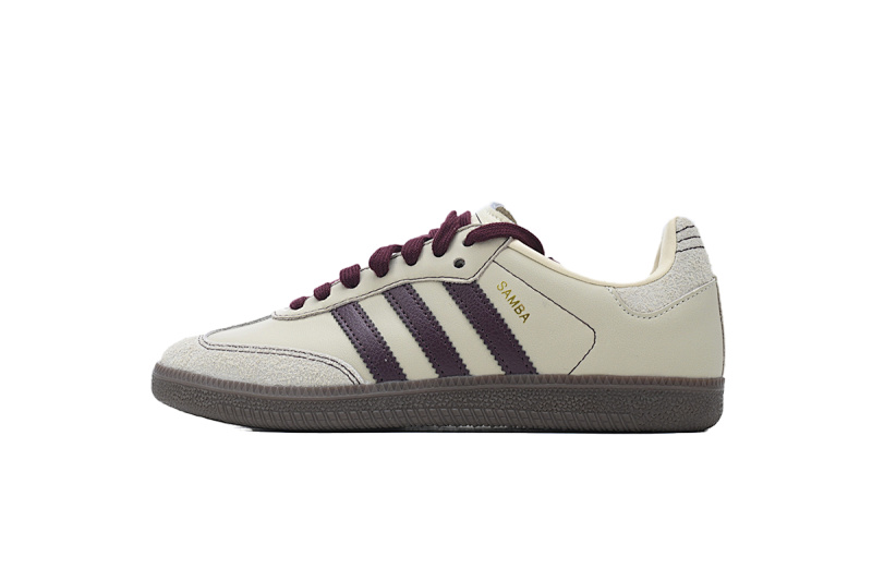 EM Sneakers Adidas Originals Samba Vegan OG Wonder White Maroon