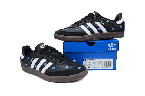 EM Sneakers Adidas Samba OG Black Floral Embroidery