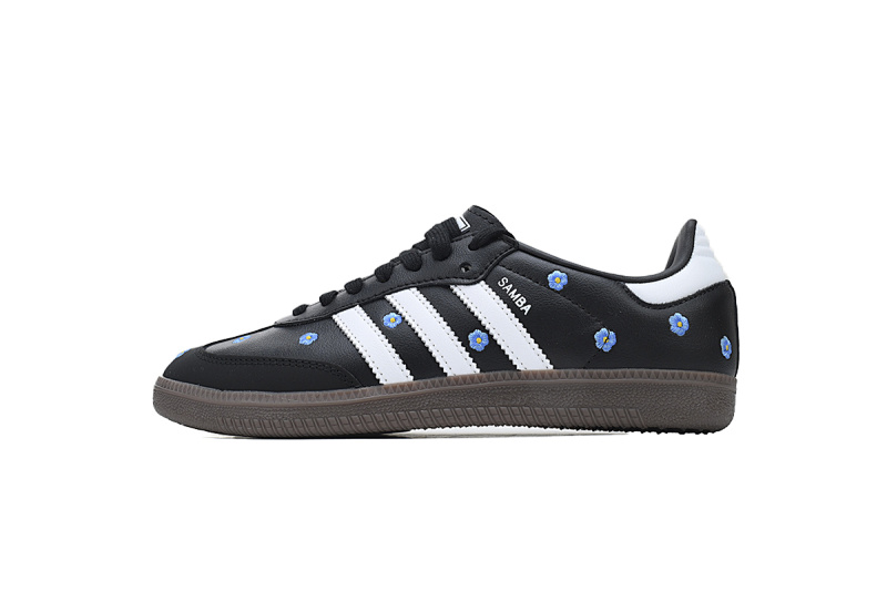 EM Sneakers Adidas Samba OG Black Floral Embroidery
