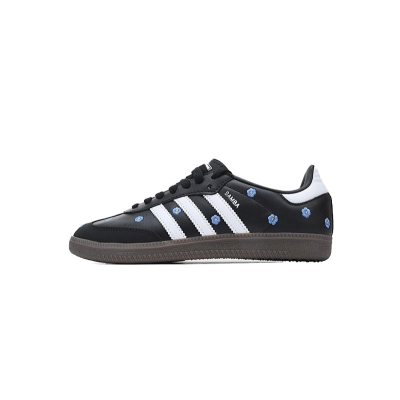 EM Sneakers Adidas Samba OG Black Floral Embroidery 01