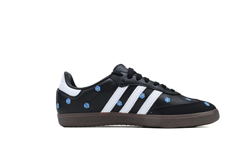 EM Sneakers Adidas Samba OG Black Floral Embroidery