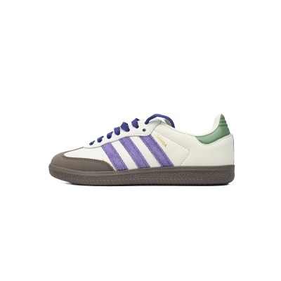 EM Sneakers Adidas Samba OG Off White Core Purple Green Brown 01