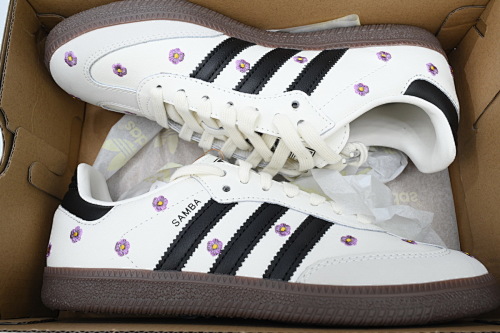 EM Sneakers Adidas Samba OG White Floral Embroidery