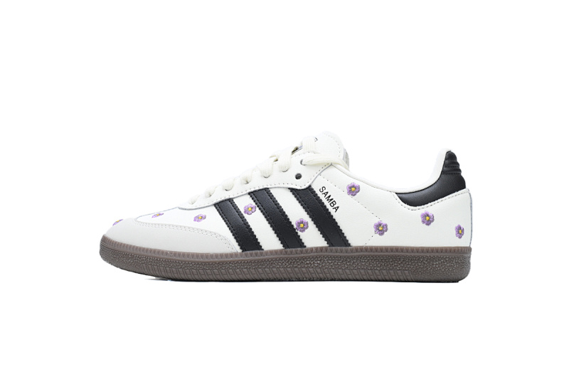 EM Sneakers Adidas Samba OG White Floral Embroidery