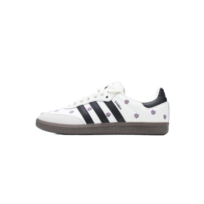 EM Sneakers Adidas Samba OG White Floral Embroidery 01