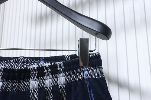 EM Sneakers Burberry Blue Plaid Knit Shorts