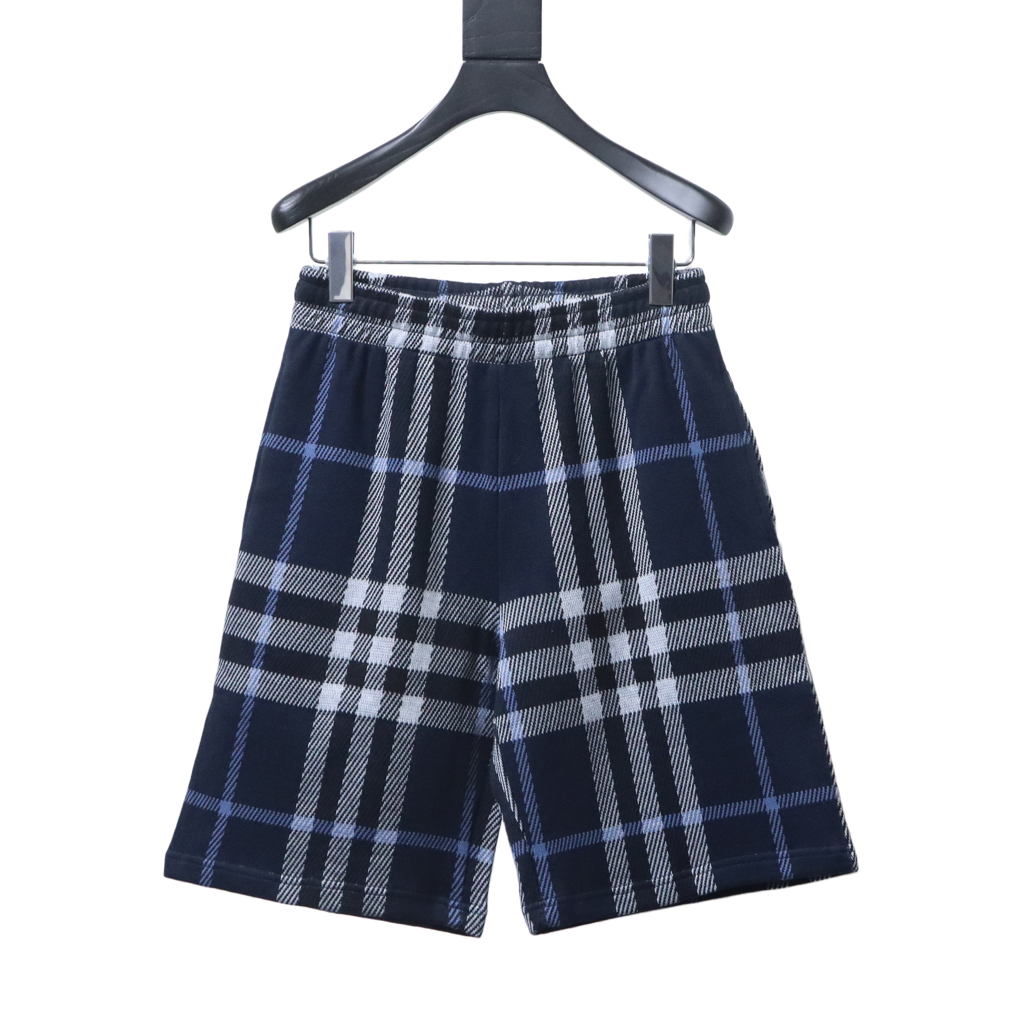 EM Sneakers Burberry Blue Plaid Knit Shorts