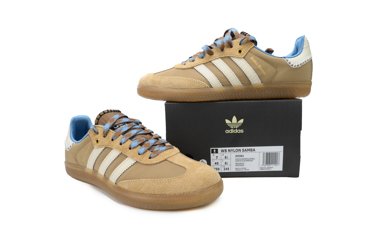EM Sneakers Adidas Samba × Wales Bonner Nylon Desert White
