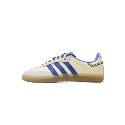 EM Sneakers Adidas Samba × Wales Bonner Nylon Wonder Clay Royal Blue 01