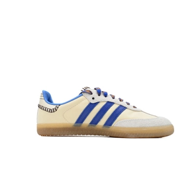 EM Sneakers Adidas Samba × Wales Bonner Nylon Wonder Clay Royal Blue 02