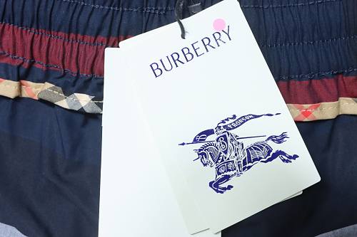 EM Sneakers Burberry Classic Striped Checkered Shorts Blue