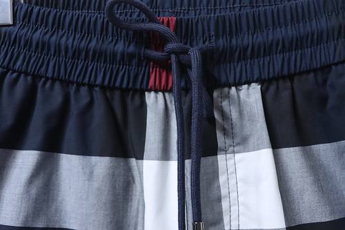EM Sneakers Burberry Classic Striped Checkered Shorts Blue