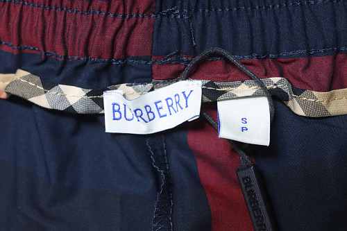 EM Sneakers Burberry Classic Striped Checkered Shorts Blue