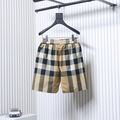 EM Sneakers Burberry Classic Striped Checkered Shorts Khaki