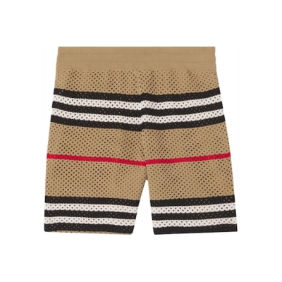 EM Sneakers Burberry Icon Stripe Pointelle Knit Shorts Beige 01