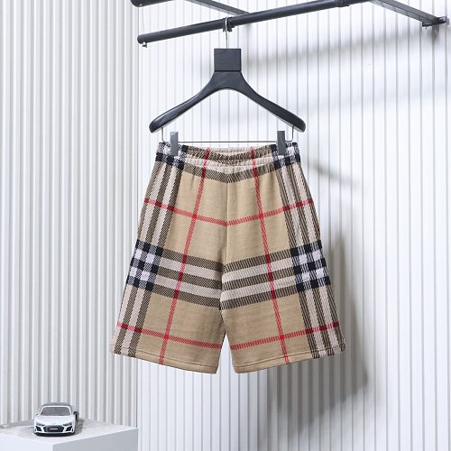 EM Sneakers Burberry Khaki Plaid Knit Shorts