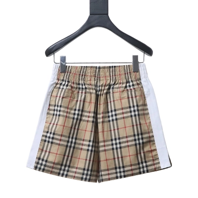 EM Sneakers Burberry Vintage Check White Side-stripe Shorts Khaki 01