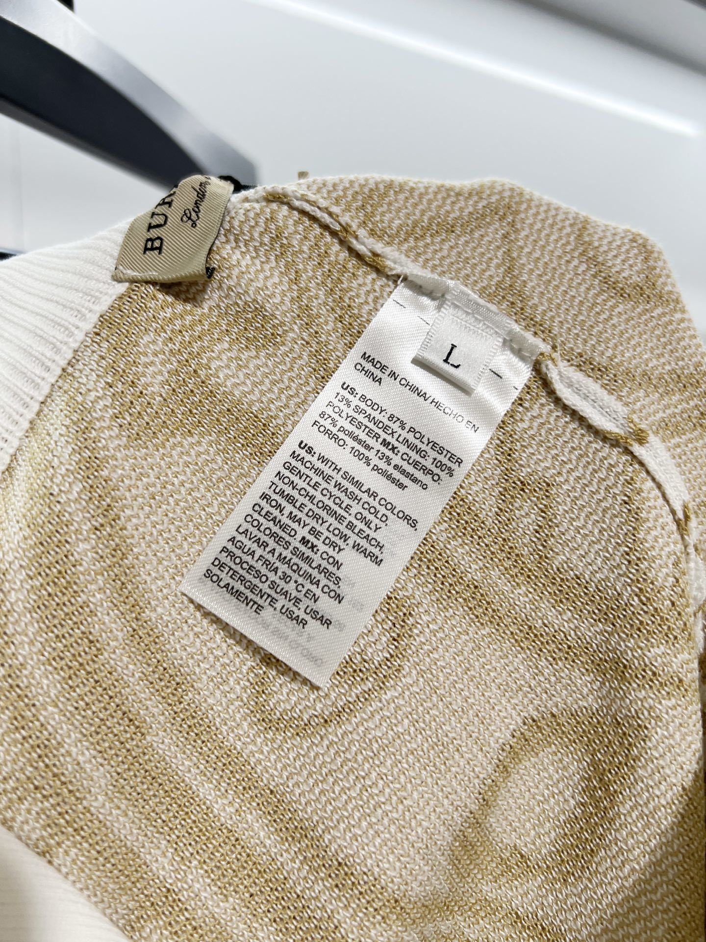 EM Sneakers Burberry Classic 2026 SS New Style Striped Knit Shorts Beige