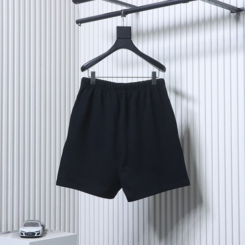 EM Sneakers Fear of God Essentials Collaboration Three-Stripe Silicone Print Shorts Black