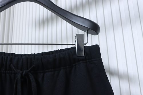 EM Sneakers Fear of God Essentials Collaboration Three-Stripe Silicone Print Shorts Black