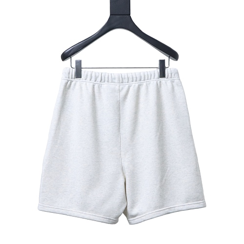 EM Sneakers Fear of God Essentials Collaboration Three-Stripe Silicone Print Shorts Gray