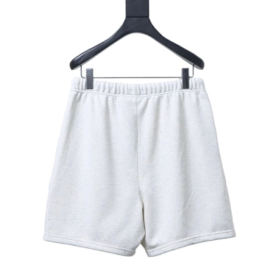 EM Sneakers Fear of God Essentials Collaboration Three-Stripe Silicone Print Shorts Gray 02