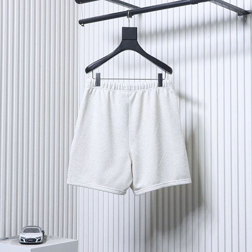 EM Sneakers Fear of God Essentials Collaboration Three-Stripe Silicone Print Shorts Gray
