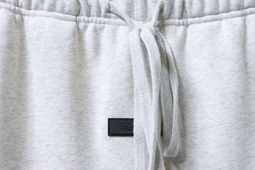 EM Sneakers Fear of God Essentials Collaboration Three-Stripe Silicone Print Shorts Gray