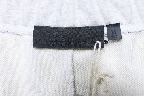 EM Sneakers Fear of God Essentials Collaboration Three-Stripe Silicone Print Shorts Gray