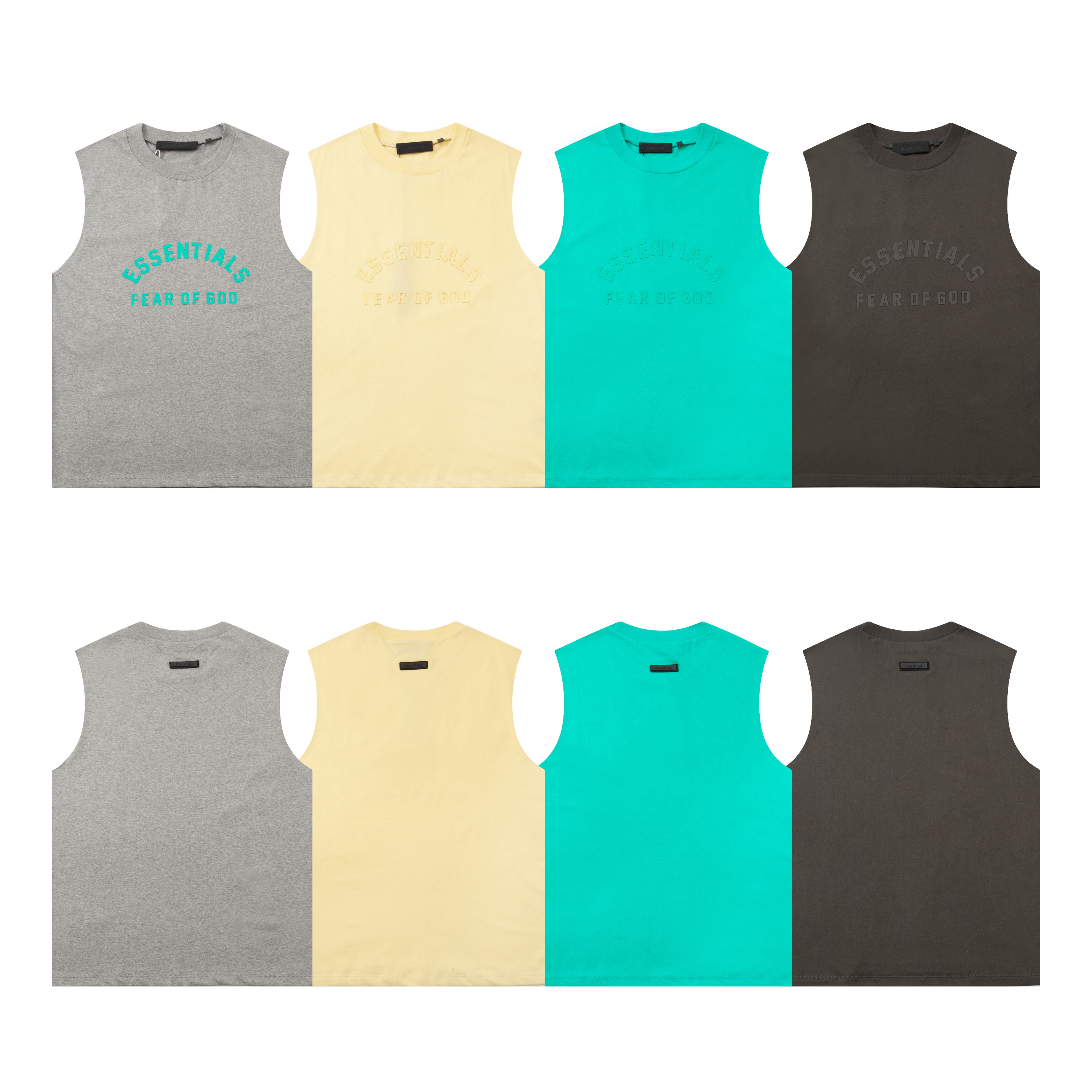 EM Sneakers Fear of God Essentials Tanktop #2130 Mint Leaf /Ink /Garden Yellow /Gray