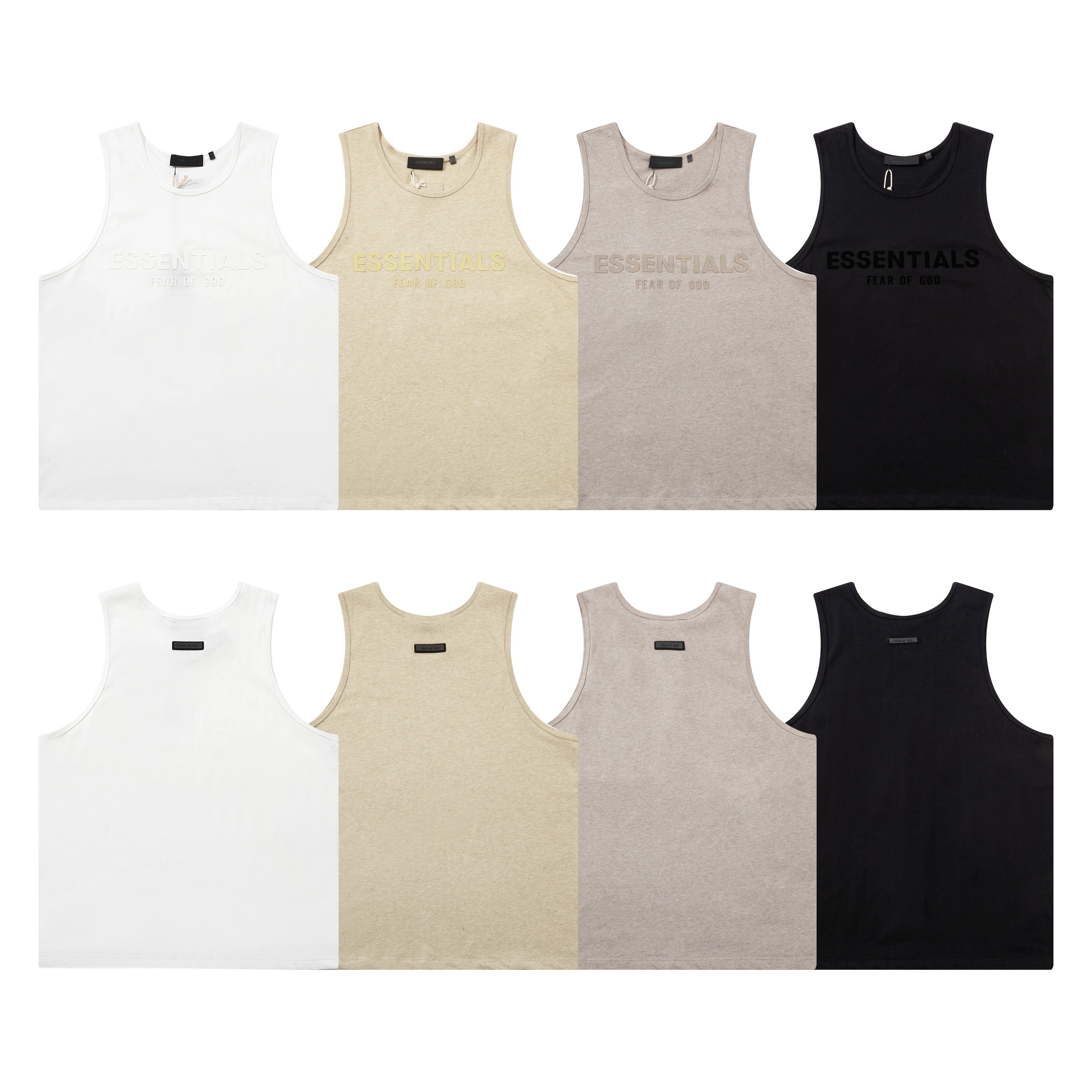 EM Sneakers Fear of God Essentials Tanktop #2134 Balck /White /Seal /Beige