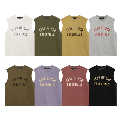 EM Sneakers Fear of God Essentials Tanktop #2141 Balck /White /Gray /Brown /Purple /Red /Khaki /Military 01