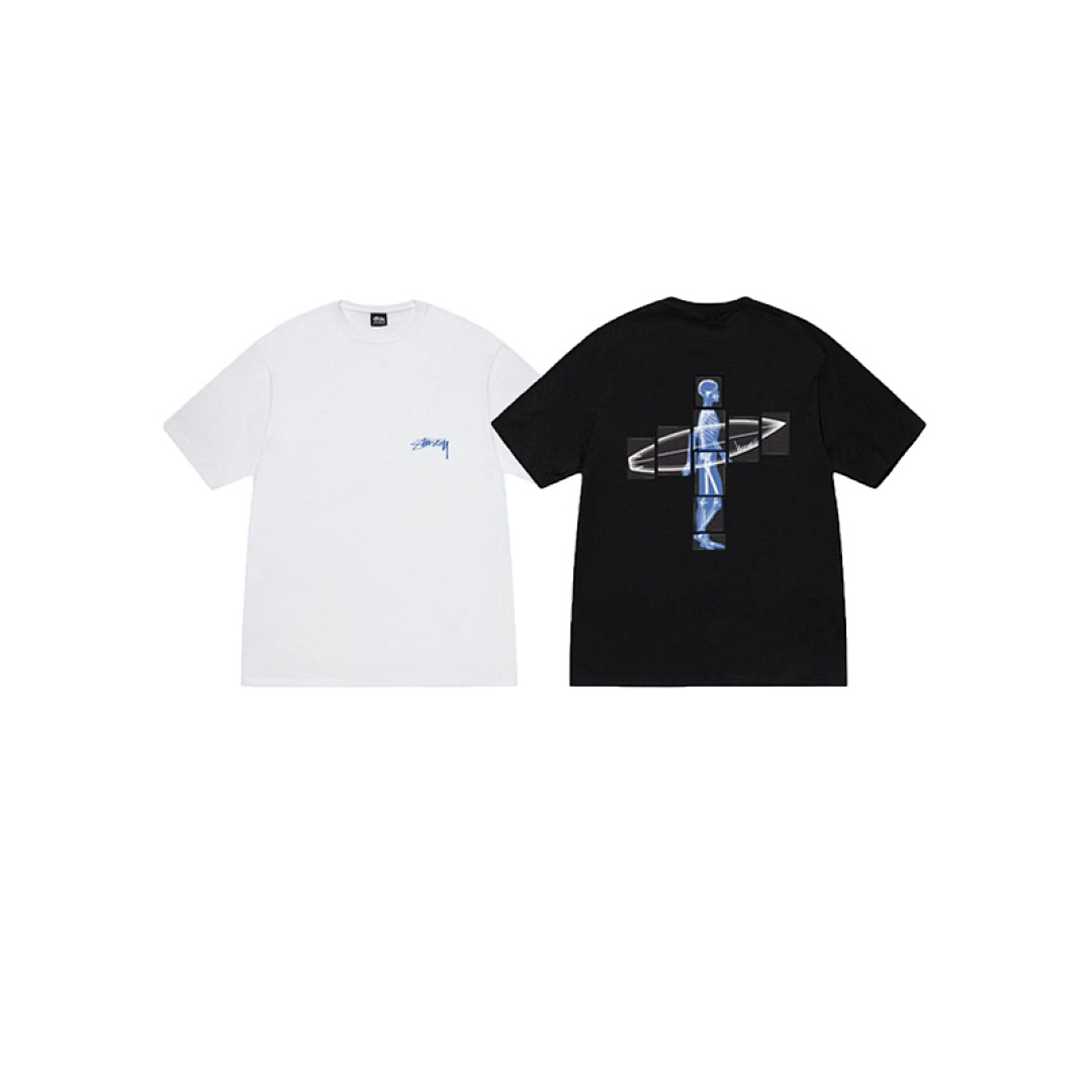 EM Sneakers Stussy Cross Print T-shirt #XB2187 Black /White