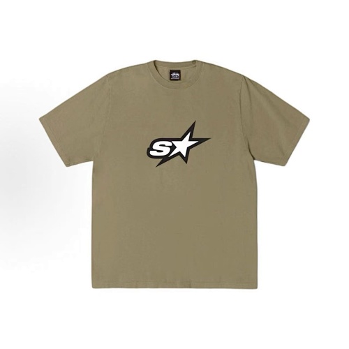 EM Sneakers Stussy Cross Print T-shirt #XB2188 Black /White /Blue /Khaki