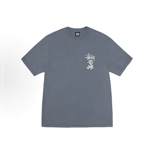 EM Sneakers Stussy Dragon Letter Print T-shirt #XB2190 Black /White /Blue /Purple