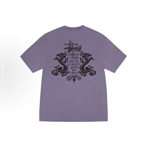 EM Sneakers Stussy Dragon Letter Print T-shirt #XB2190 Black /White /Blue /Purple