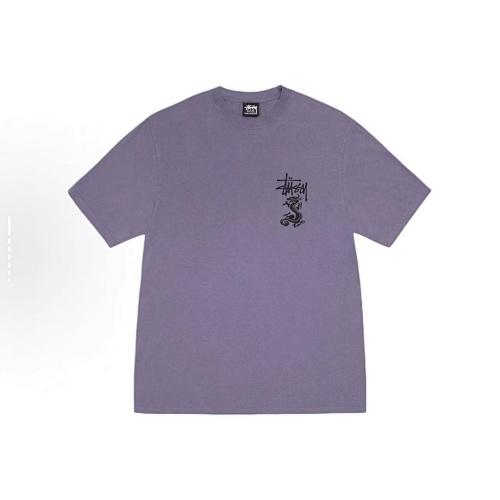 EM Sneakers Stussy Dragon Letter Print T-shirt #XB2190 Black /White /Blue /Purple