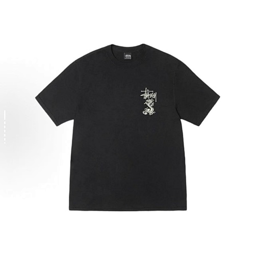EM Sneakers Stussy Dragon Letter Print T-shirt #XB2190 Black /White /Blue /Purple