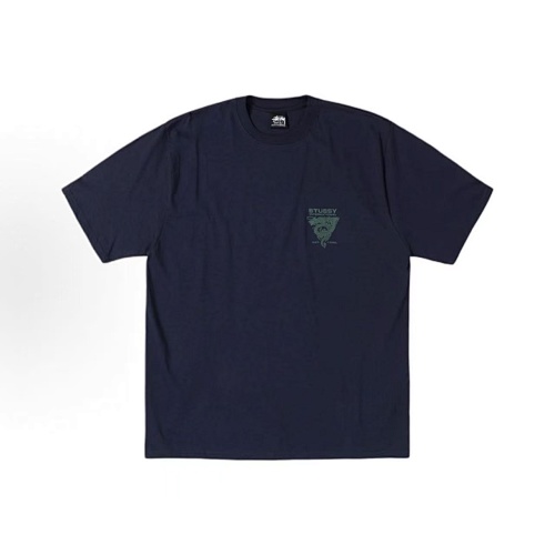 EM Sneakers Stussy Dragon Triangle Print T-shirt #XB2191 Black /White /Khaki /Navy /Gray