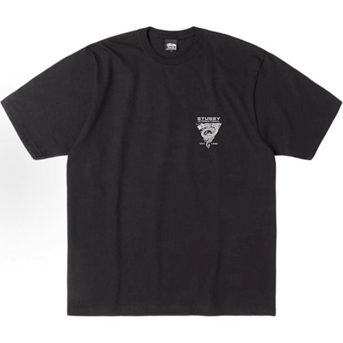 EM Sneakers Stussy Dragon Triangle Print T-shirt #XB2191 Black /White /Khaki /Navy /Gray