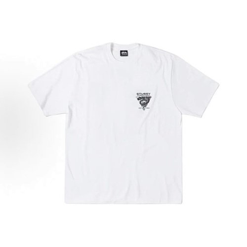 EM Sneakers Stussy Dragon Triangle Print T-shirt #XB2191 Black /White /Khaki /Navy /Gray
