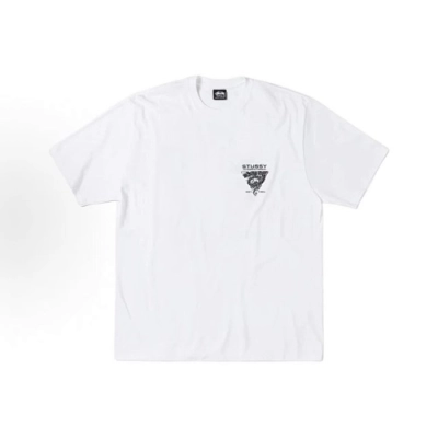 EM Sneakers Stussy Dragon Triangle Print T-shirt #XB2191 Black /White /Khaki /Navy /Gray 02