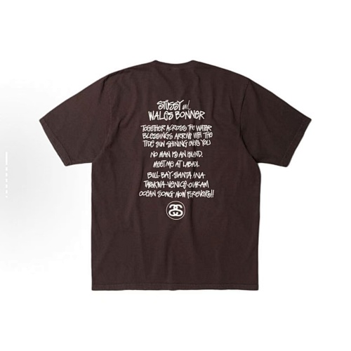 EM Sneakers Stussy Egg Print T-shirt #XB2192 Black /White /Brown