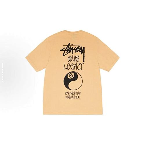 EM Sneakers Stussy Eight Trigrams Ball Print T-shirt #XB2195 Black /Yellow /Coffee