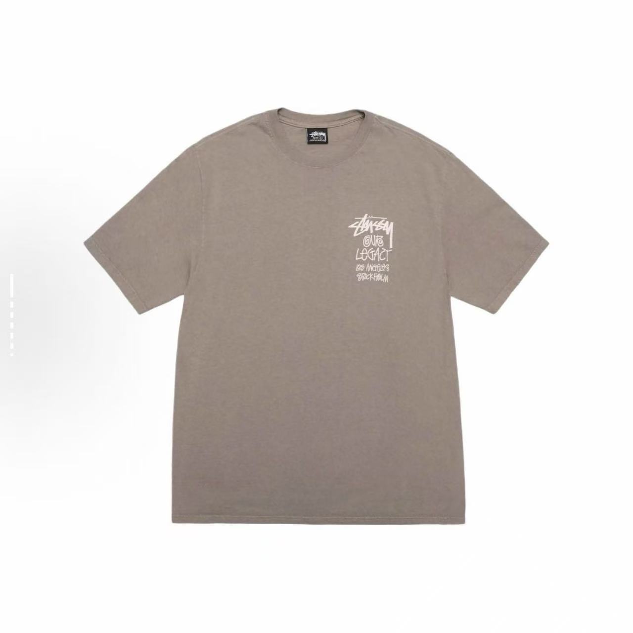 EM Sneakers Stussy Eight Trigrams Ball Print T-shirt #XB2195 Black /Yellow /Coffee