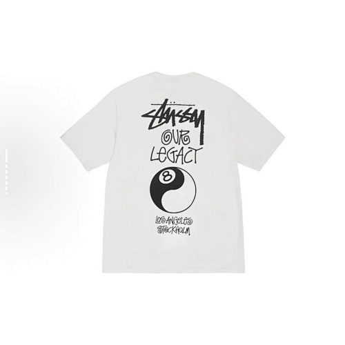 EM Sneakers Stussy Eight Trigrams Ball Print T-shirt #XB2195 Black /Yellow /Coffee
