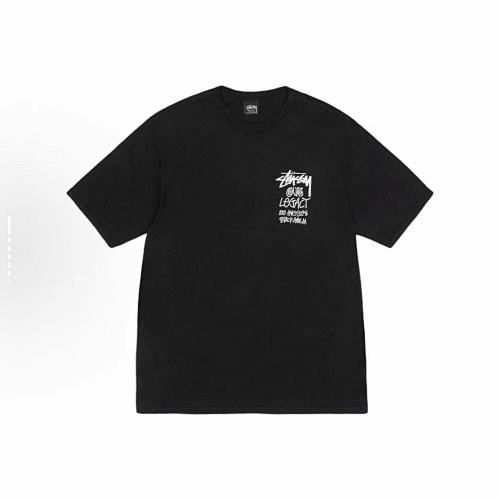 EM Sneakers Stussy Eight Trigrams Ball Print T-shirt #XB2195 Black /Yellow /Coffee